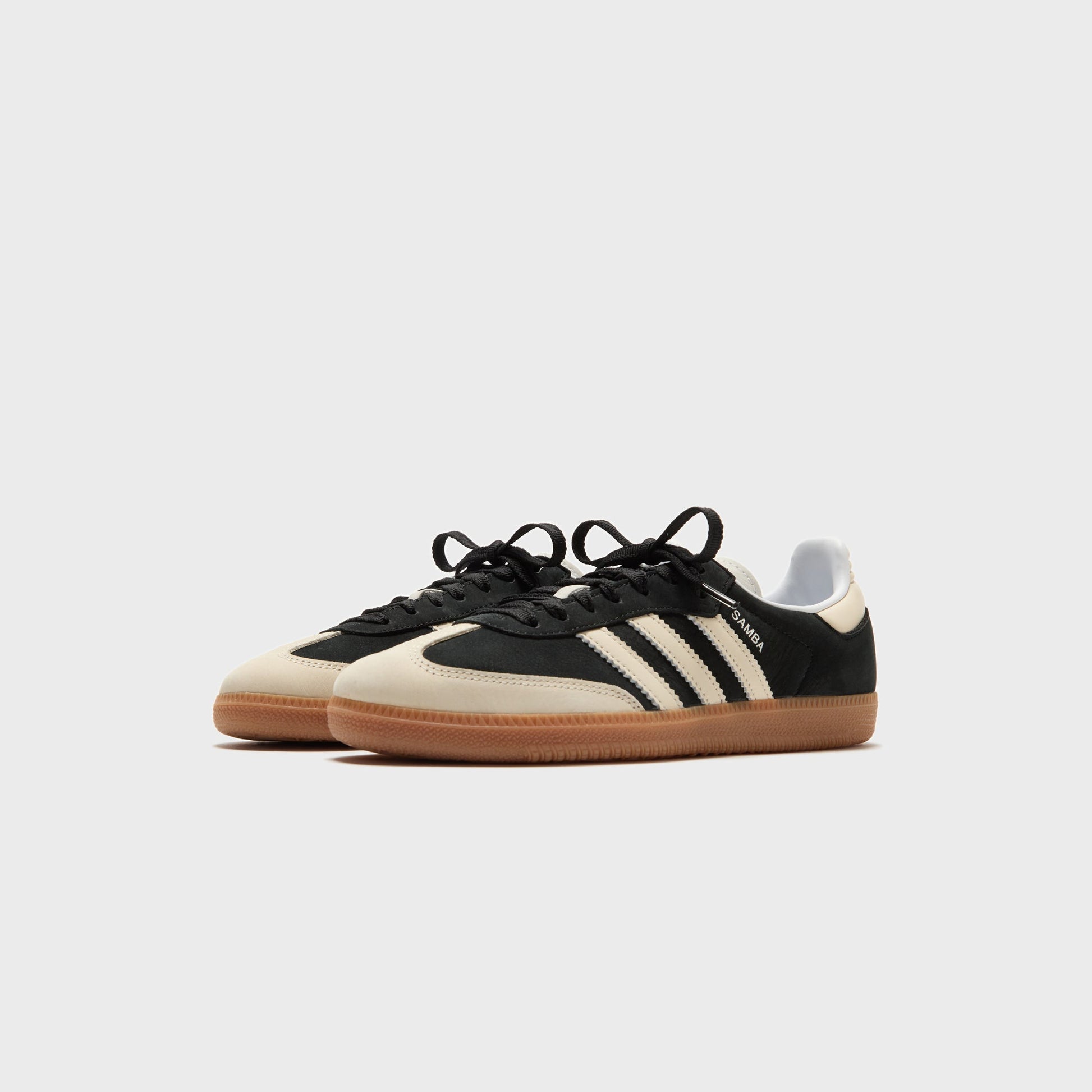 Women Kith adidas WMNS Samba OG - Core Black / Wonder White / Silver Metallic