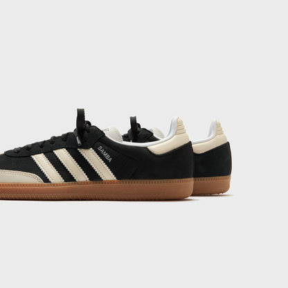 Women Kith adidas WMNS Samba OG - Core Black / Wonder White / Silver Metallic