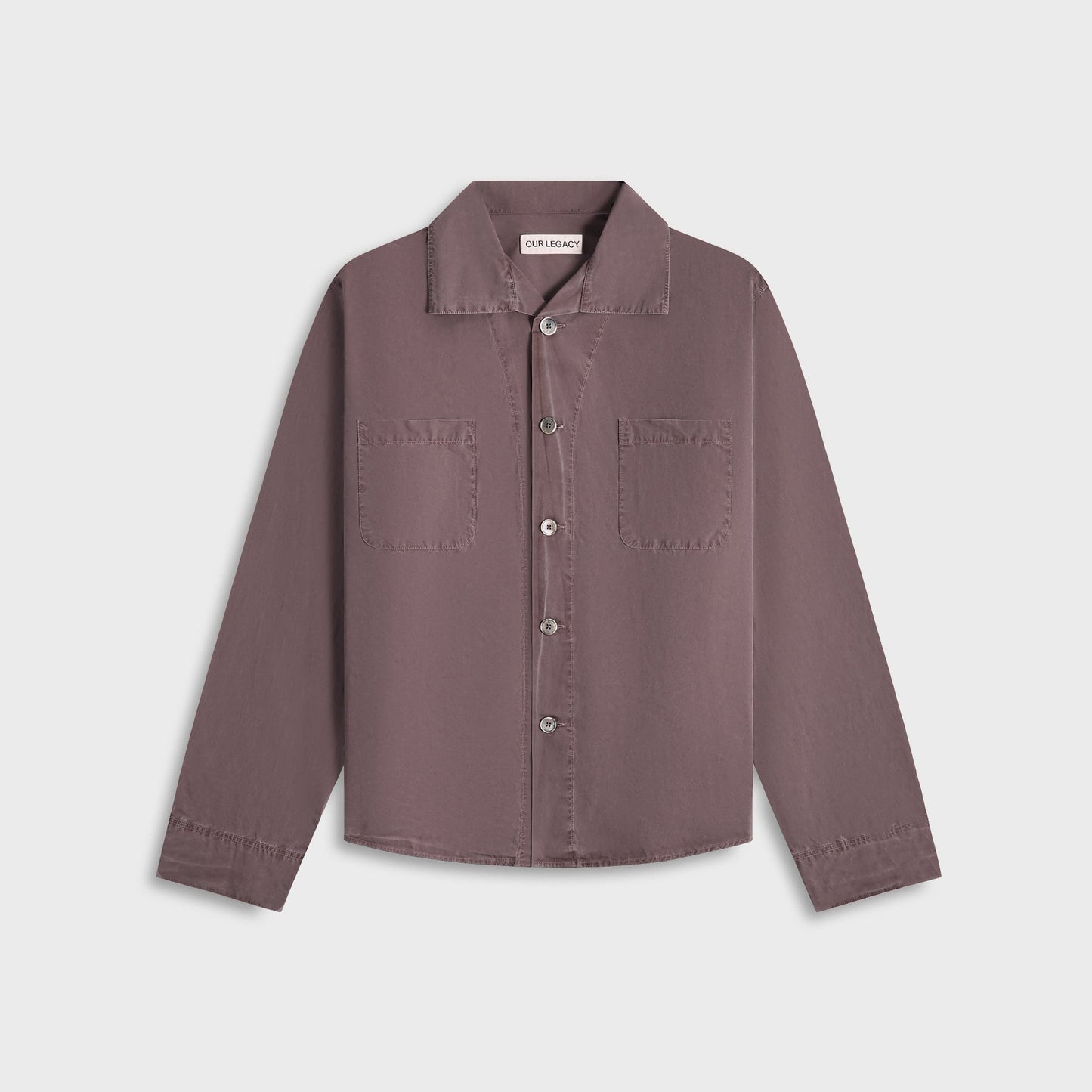 Men Kith Our Legacy Funnel Shirt - Charcoal Bordeaux