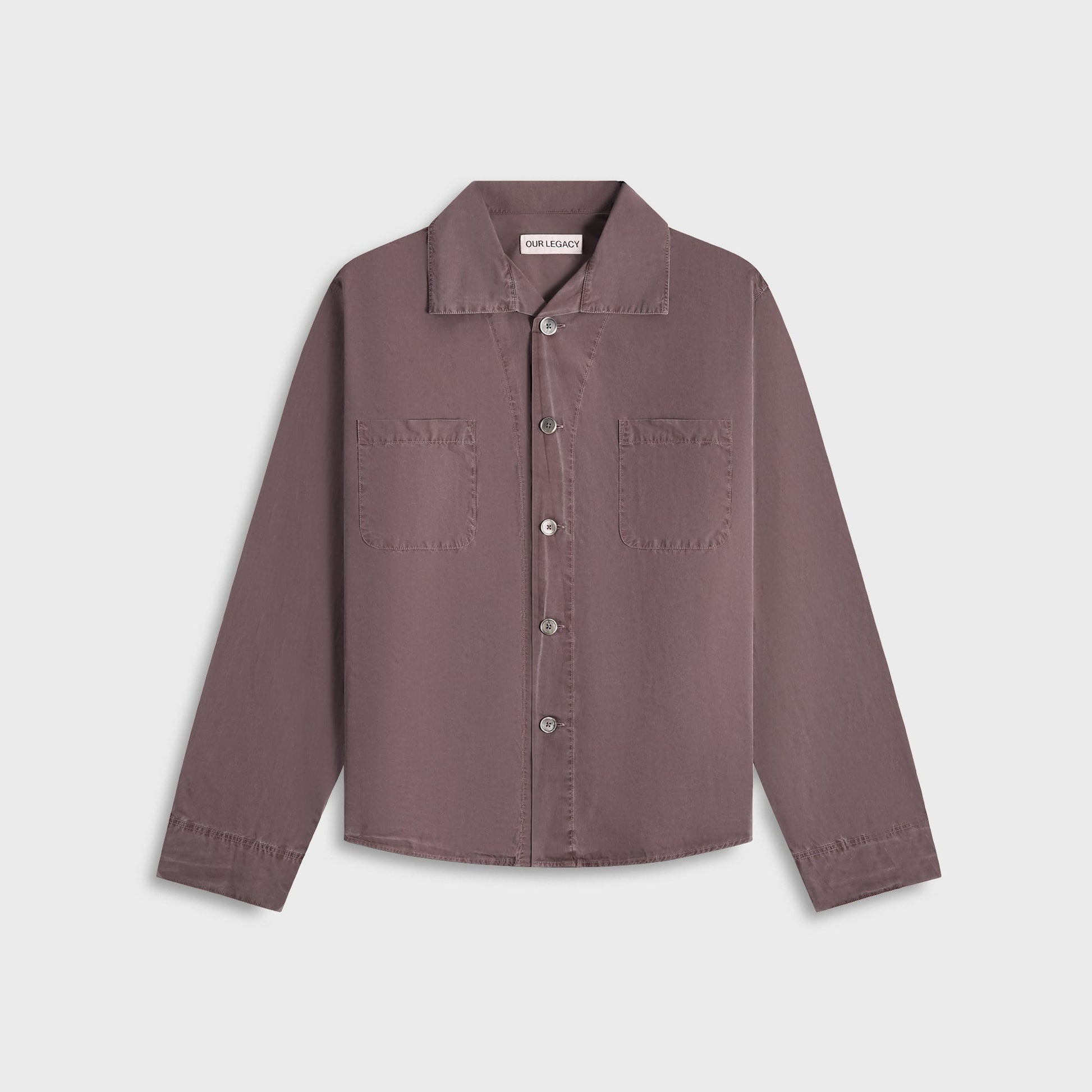 Men Kith Our Legacy Funnel Shirt - Charcoal Bordeaux
