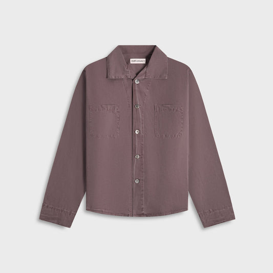Men Kith Our Legacy Funnel Shirt - Charcoal Bordeaux