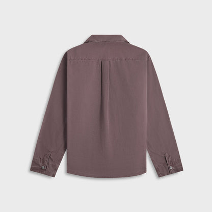 Men Kith Our Legacy Funnel Shirt - Charcoal Bordeaux
