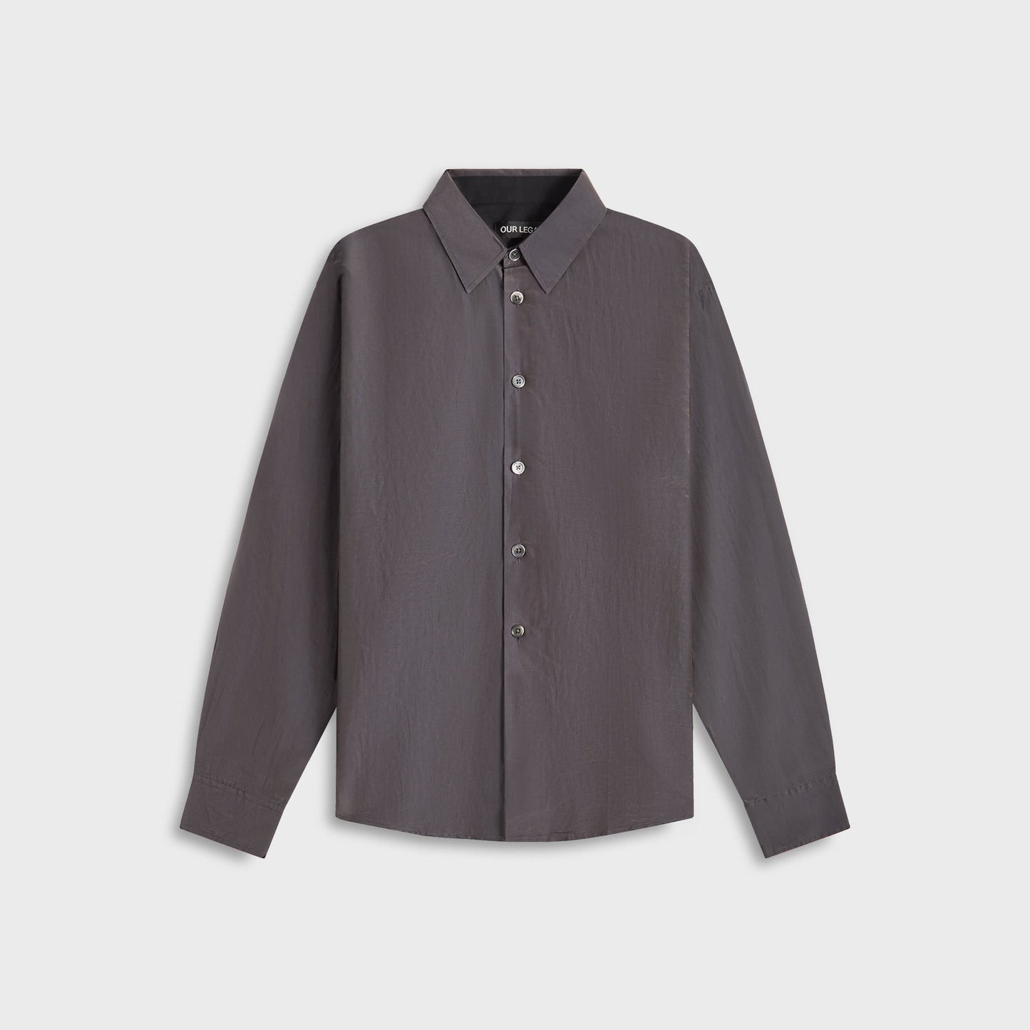 Men Kith Our Legacy Beyond Shirt - Charcoal Bordeaux