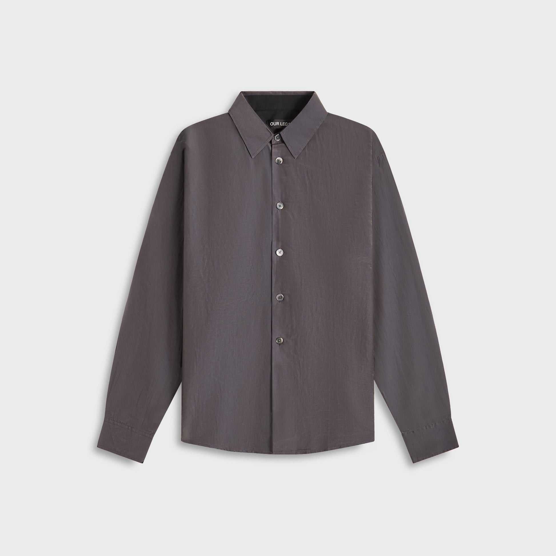 Men Kith Our Legacy Beyond Shirt - Charcoal Bordeaux