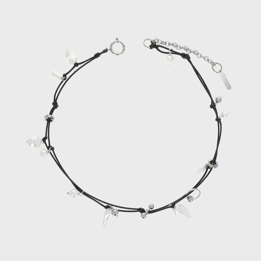 Women Kith Justine Clenquet Stella Necklace - Black