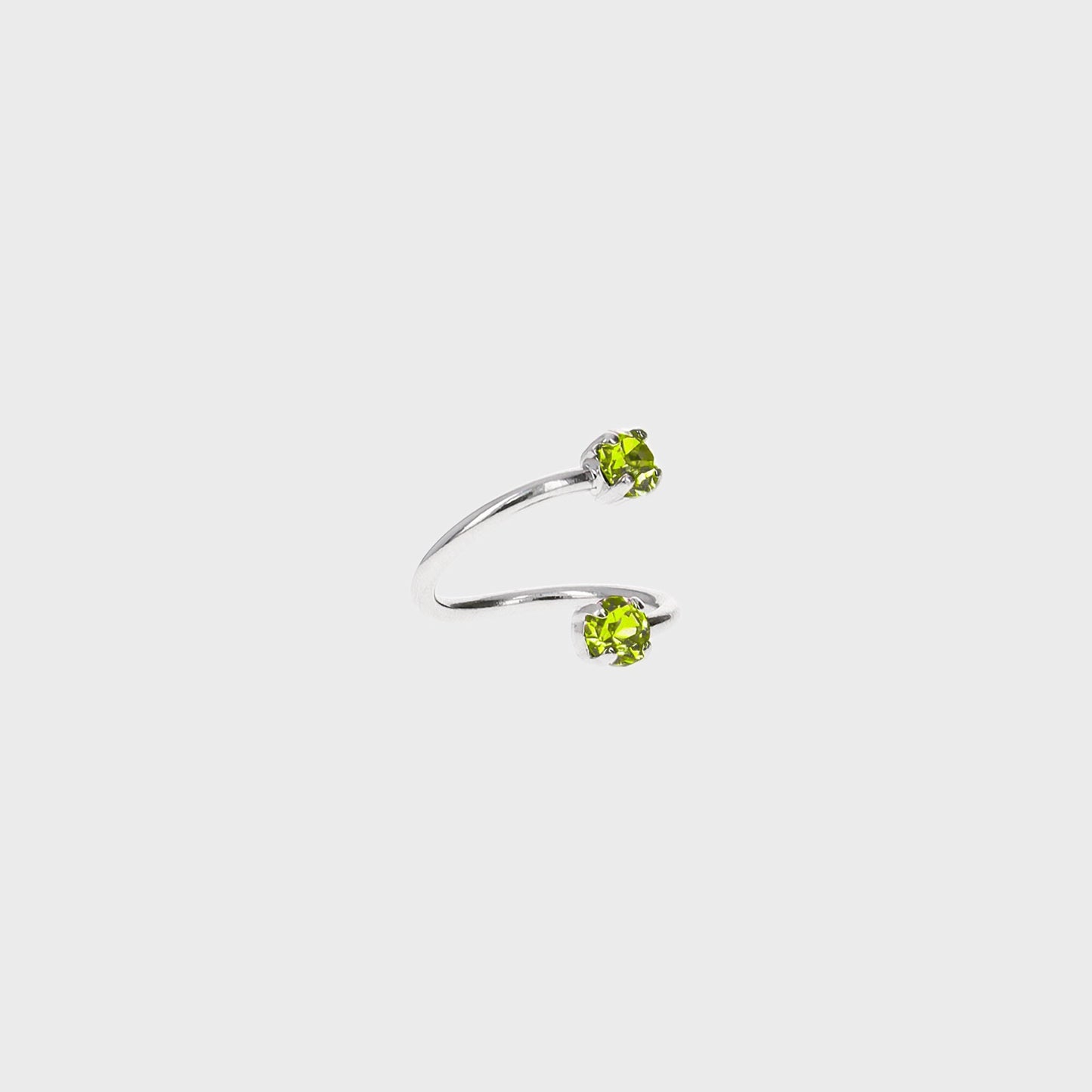 Women Kith Justine Clenquet Juno Ring - Acid Green