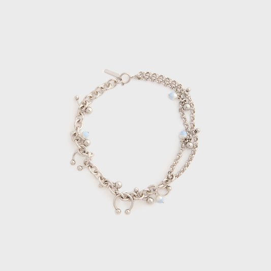 Women Kith Justine Clenquet Holly Summer Necklace - Pearl Blue