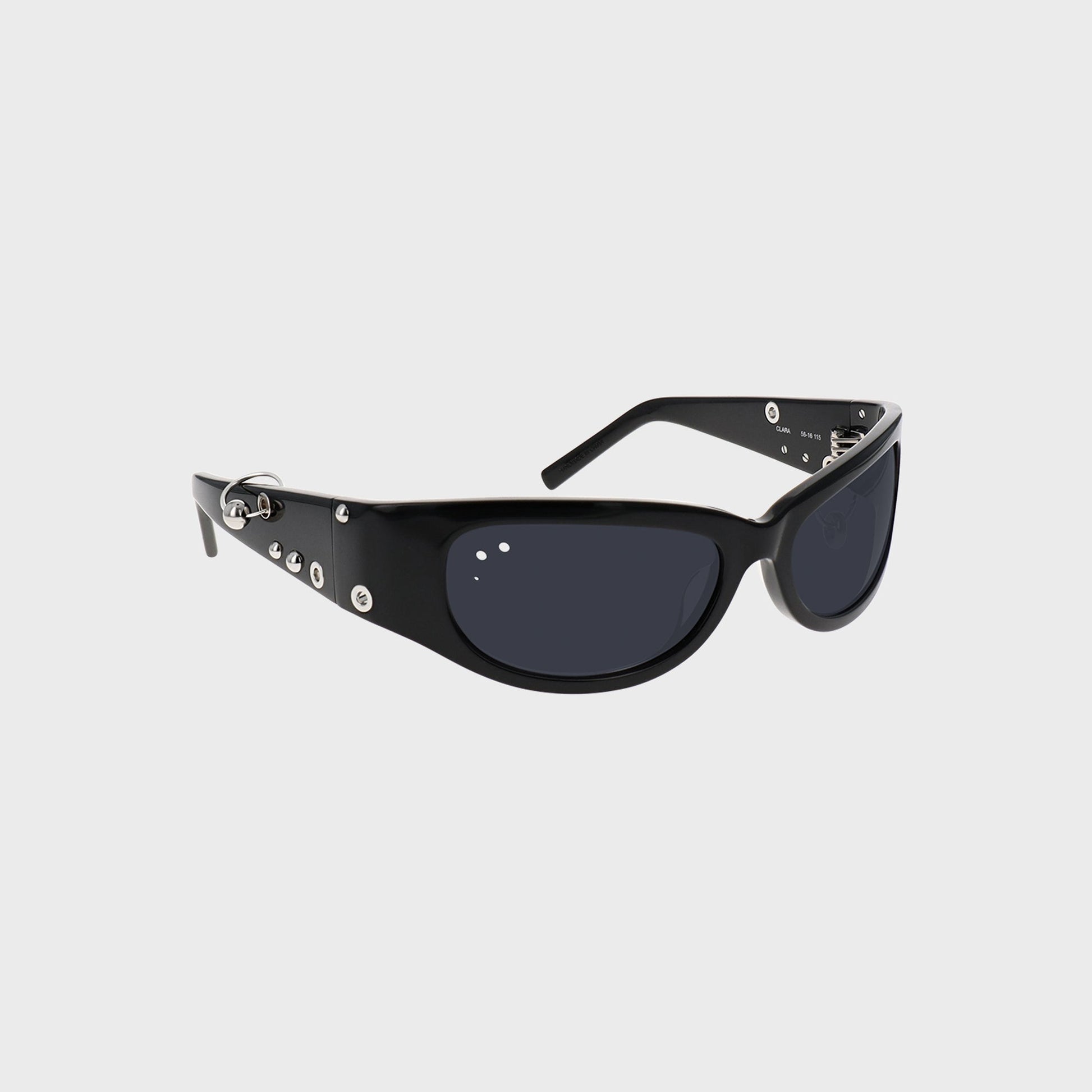 Women Kith Justine Clenquet Clara Sunglasses - Black