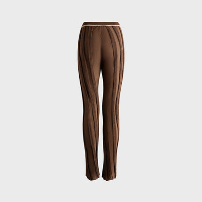 Women Kith Isa Boulder Tiny Pleat Pants - Mocca
