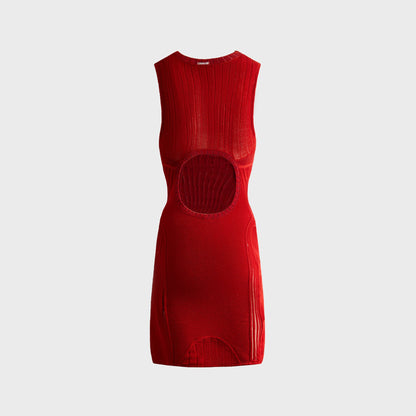 Women Kith Isa Boulder Rider Tight Mini Dress - Brick