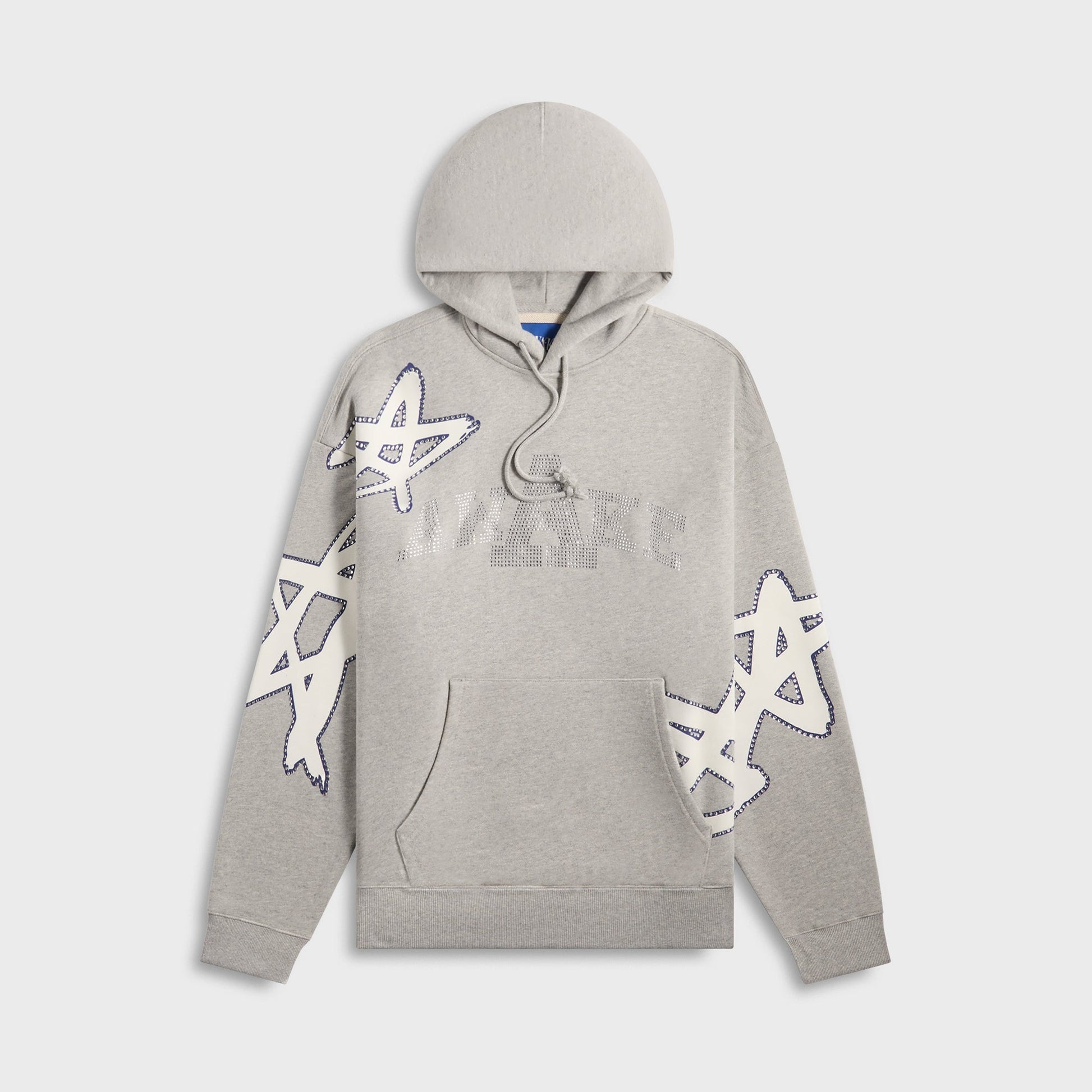 Men Kith Awake NY Rhinestone Star Hoodie - Heather Grey