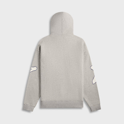 Men Kith Awake NY Rhinestone Star Hoodie - Heather Grey