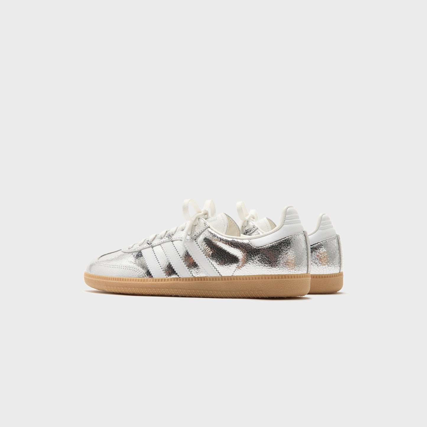 Women Kith adidas WMNS Samba OG - Silver Metallic / Cloud White / Core White