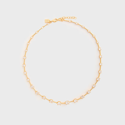 Women Kith Crystal Haze Astro Necklace - Gold