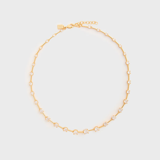 Women Kith Crystal Haze Astro Necklace - Gold