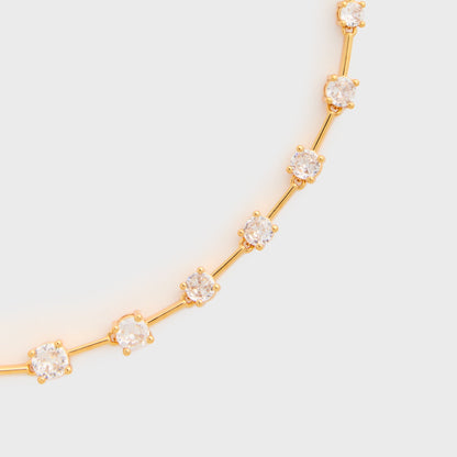Women Kith Crystal Haze Astro Necklace - Gold