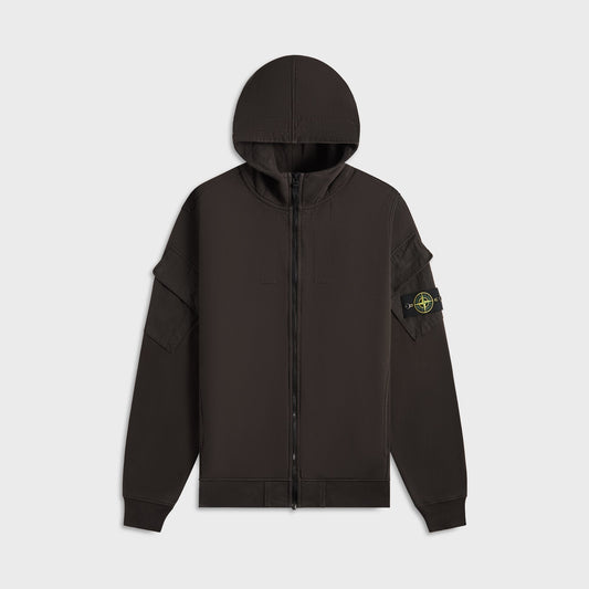 Men Kith Stone Island Hoodie Sweater - Lead Grey