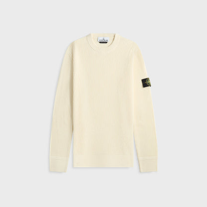 Men Kith Stone Island Crewneck Sweater - Ivory