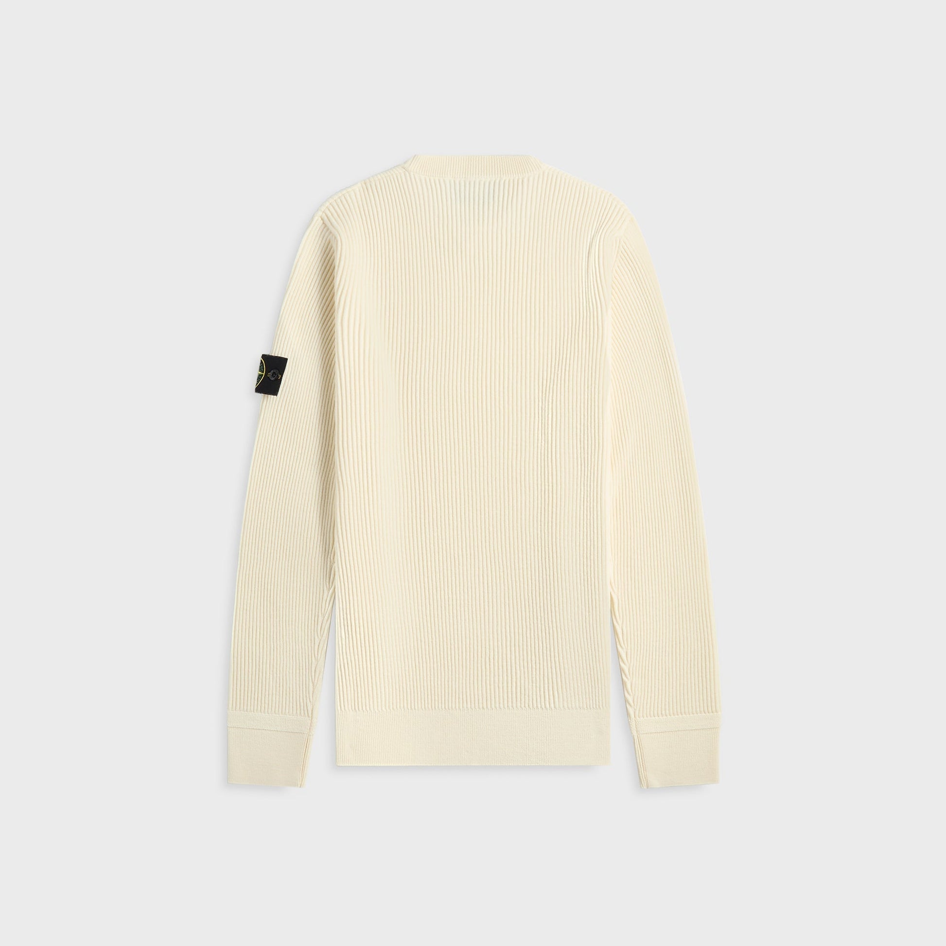 Men Kith Stone Island Crewneck Sweater - Ivory