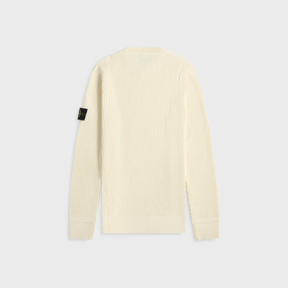 Men Kith Stone Island Crewneck Sweater - Ivory