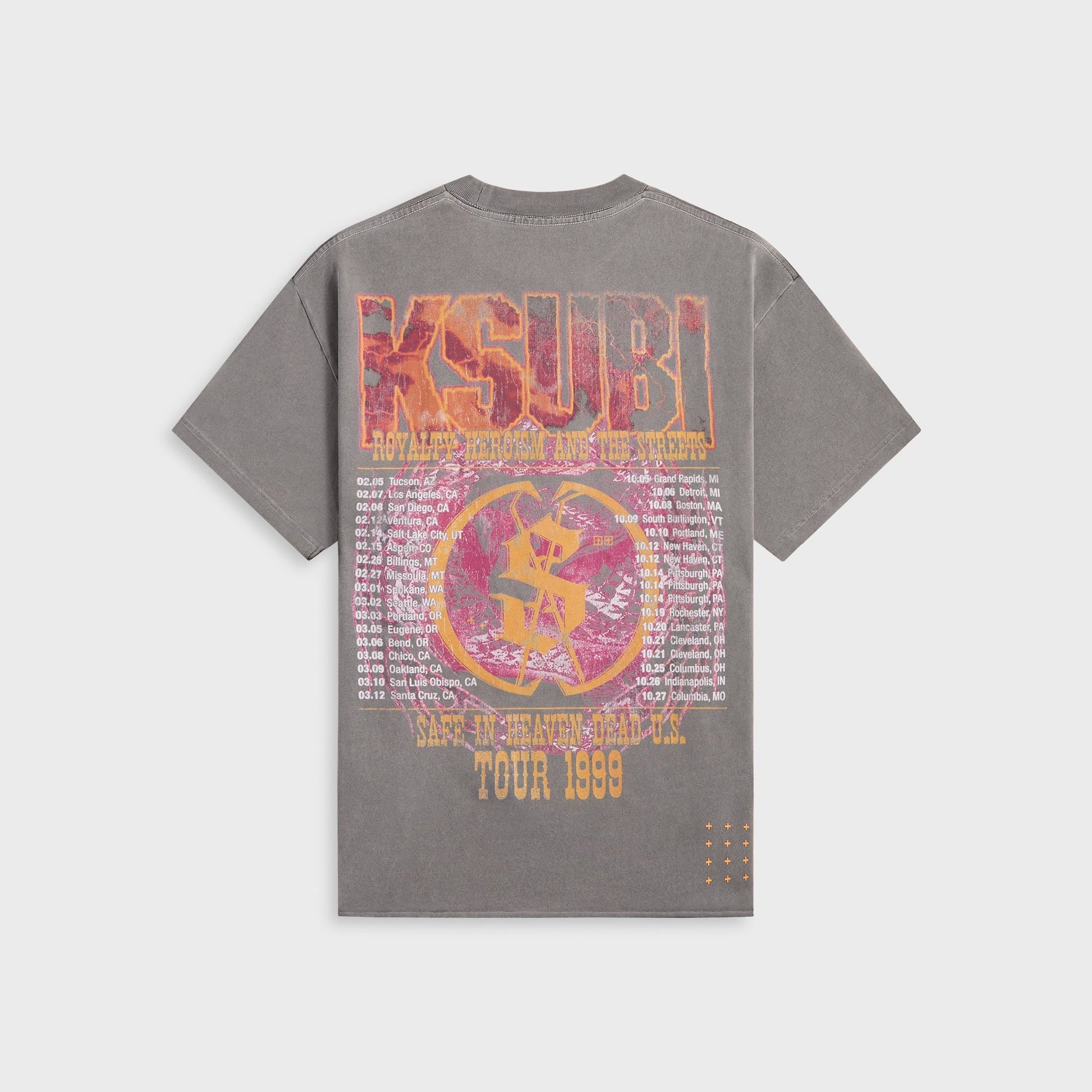 Men Kith Ksubi Kickstart Ekcess Tee - Charcoal