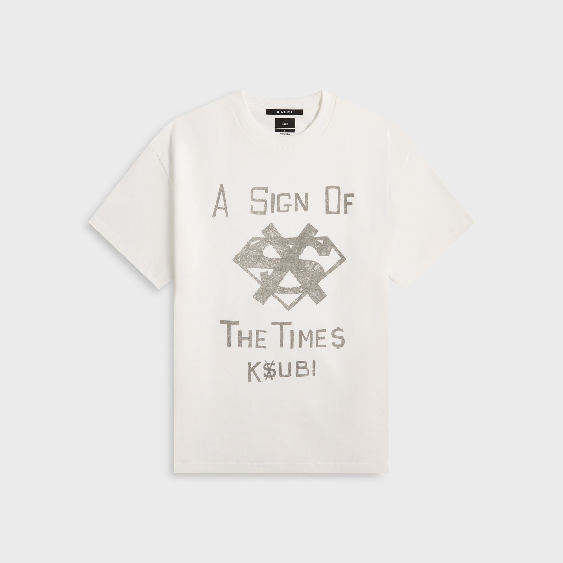 Men Kith Ksubi The Sign Ekcess Tee - Antique White