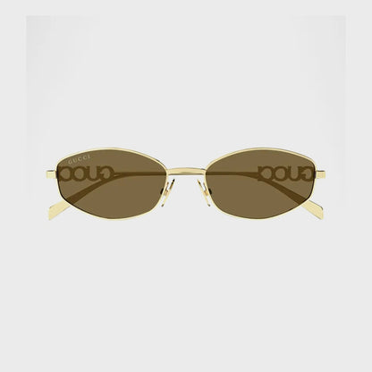 Women Kith Gucci GG Metal Frames 02S - Gold