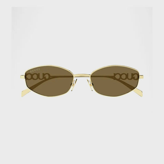 Women Kith Gucci GG Metal Frames 02S - Gold