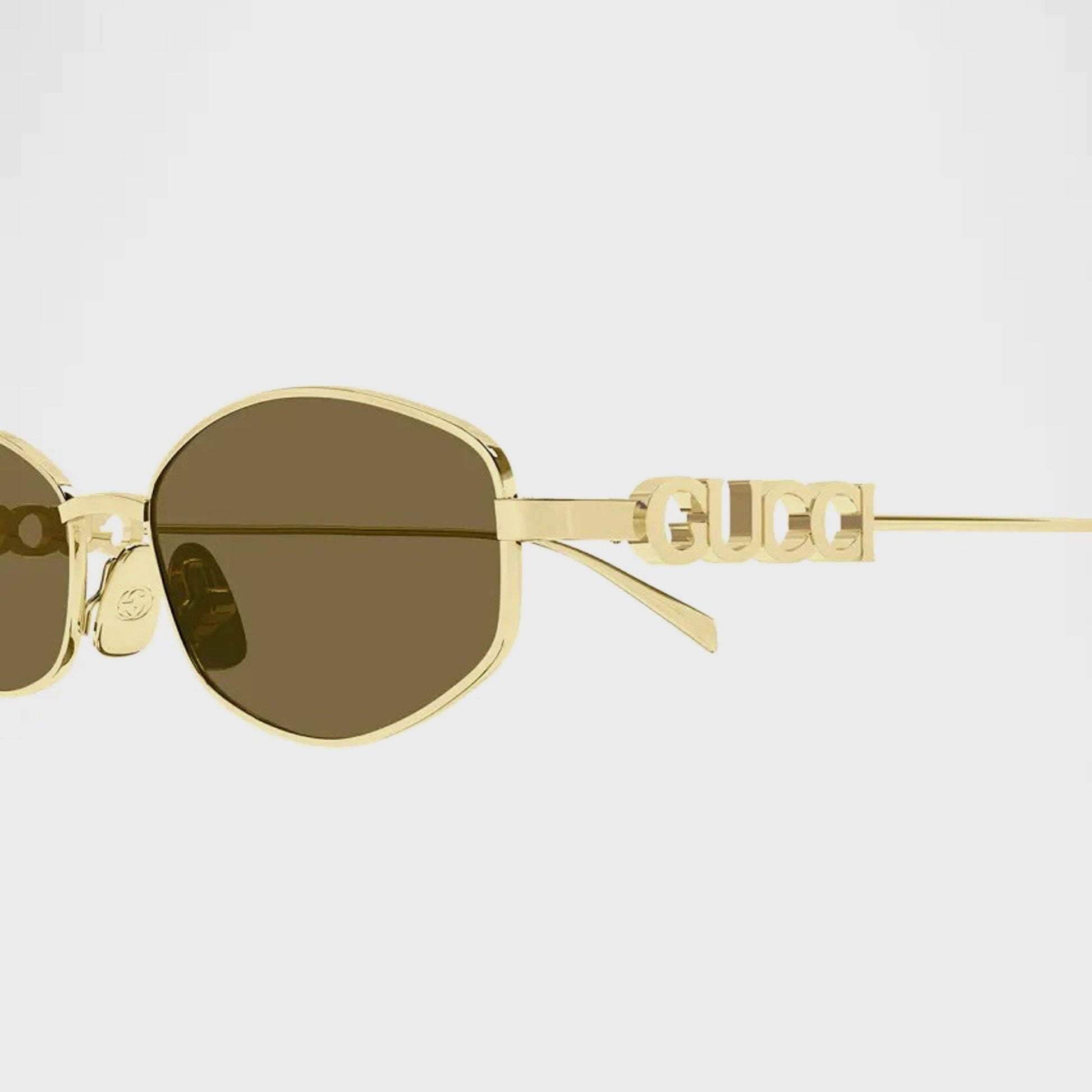Women Kith Gucci GG Metal Frames 02S - Gold