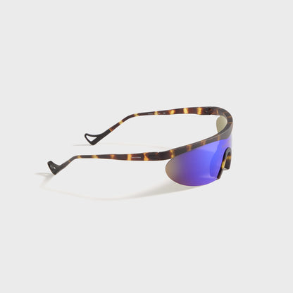 Men Kith District Vision Koharu Eclipse - Tortoise / D+ Blue Mirror