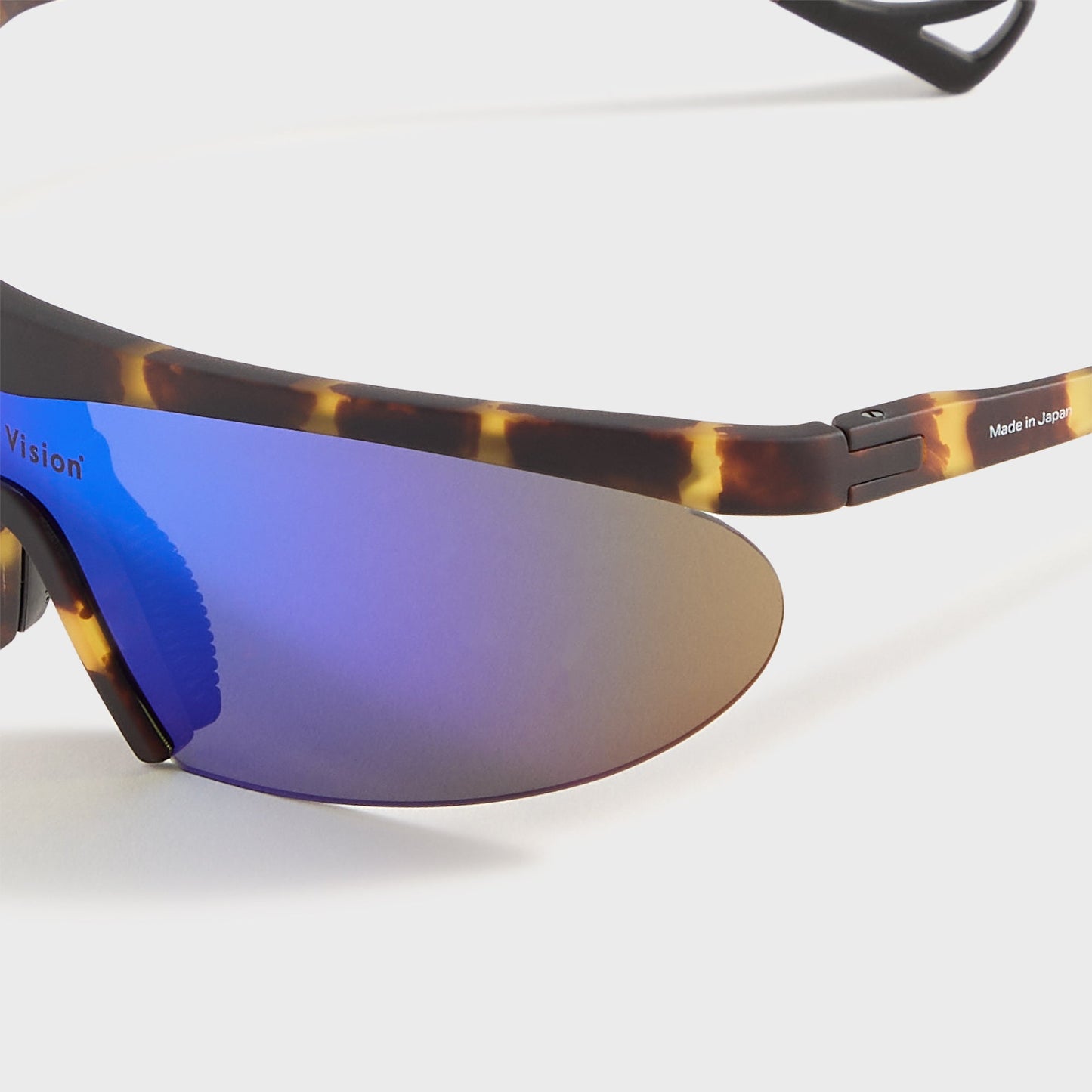 Men Kith District Vision Koharu Eclipse - Tortoise / D+ Blue Mirror