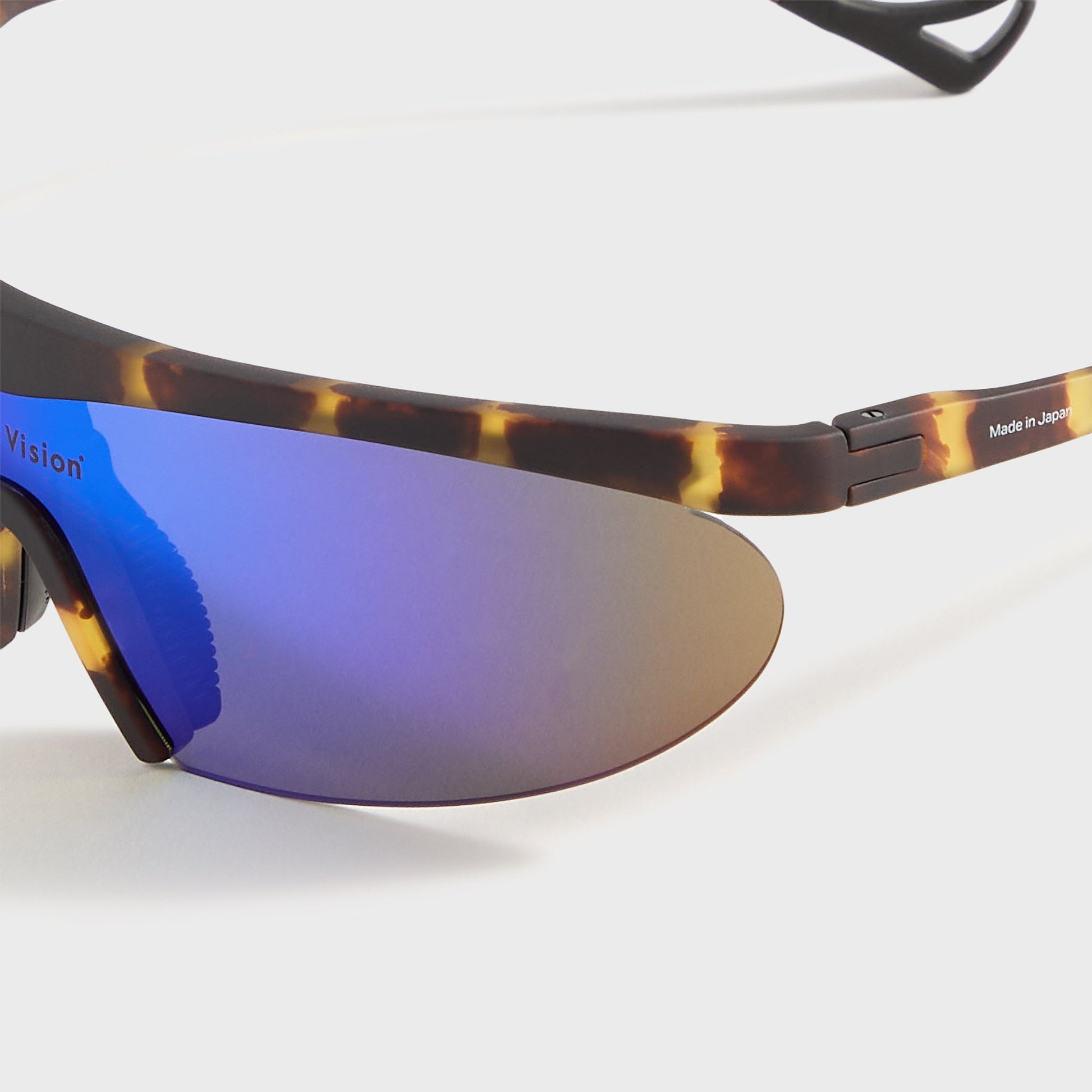 Men Kith District Vision Koharu Eclipse - Tortoise / D+ Blue Mirror