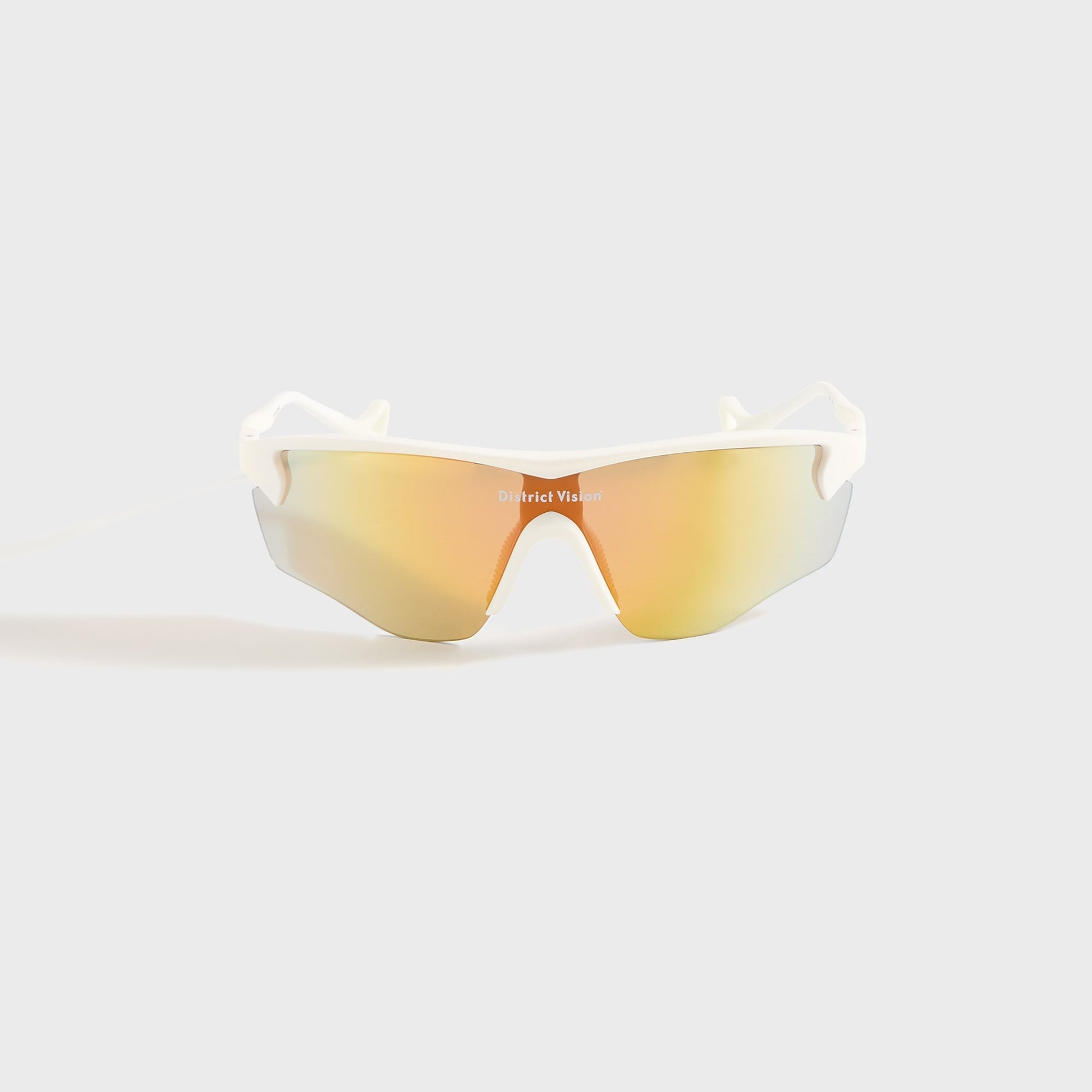 Men Kith District Vision Junya Racer - White / D+ Amber Mirror