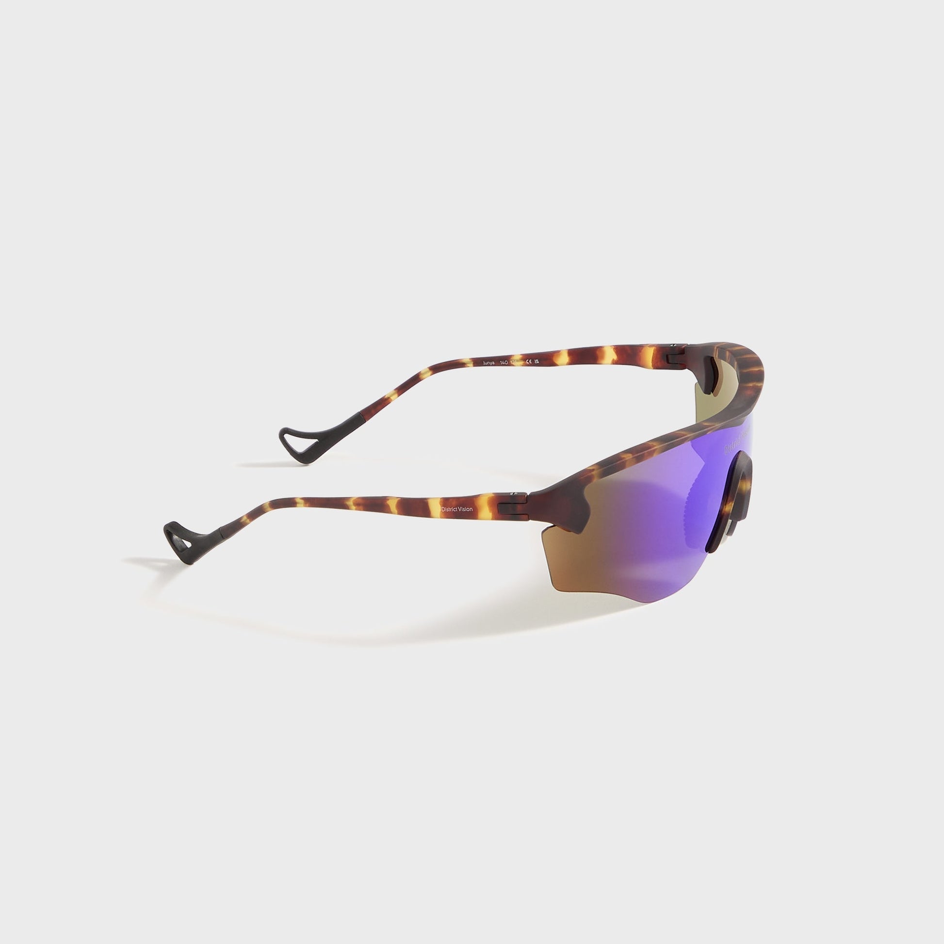 Men Kith District Vision Junya Racer - Tortoise / D+ Blue Mirror
