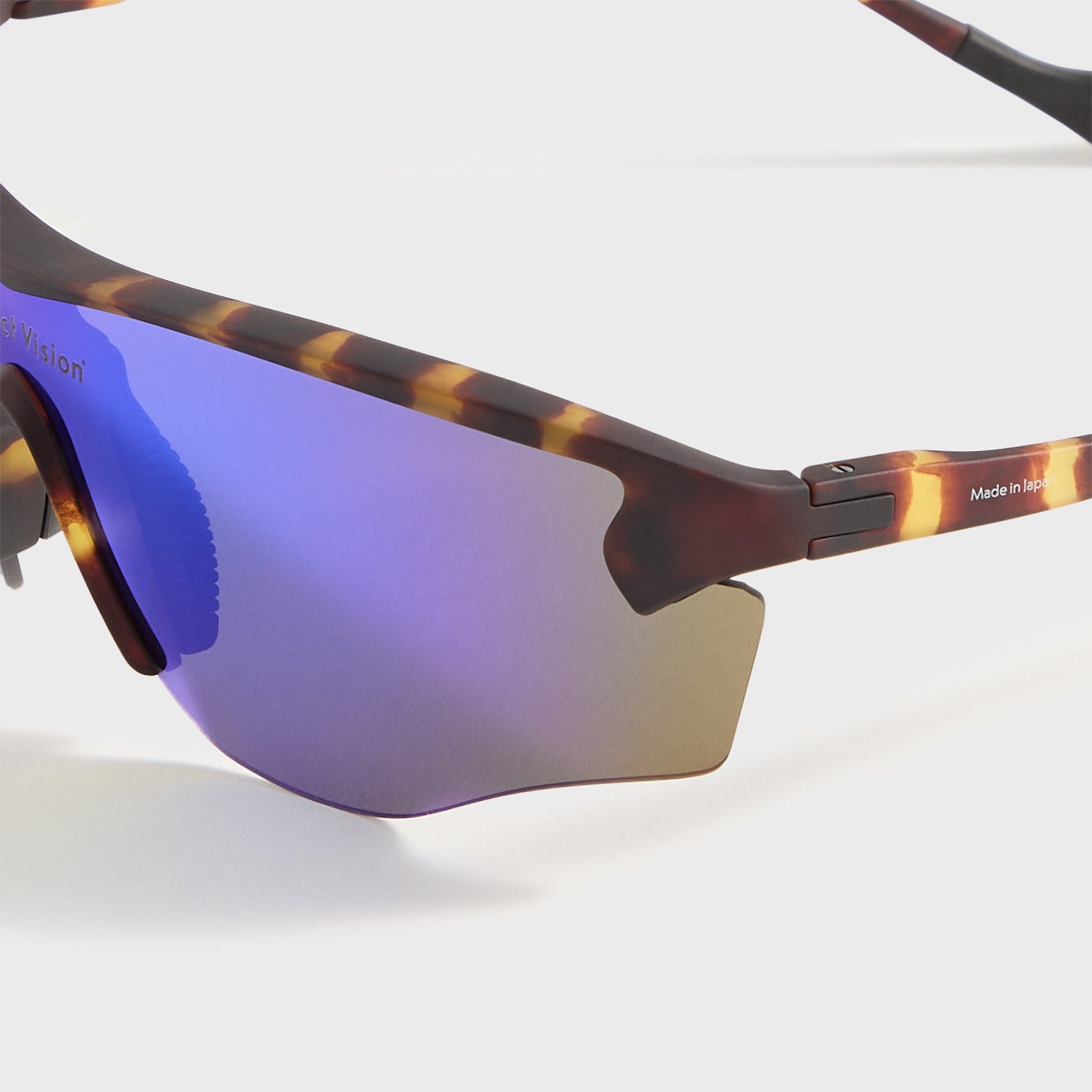 Men Kith District Vision Junya Racer - Tortoise / D+ Blue Mirror
