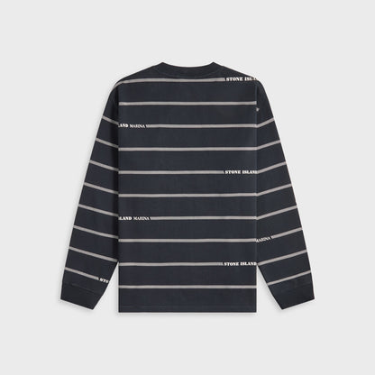 Men Kith Stone Island Combed Organic Cotton Sweatshirt - Blue Marine