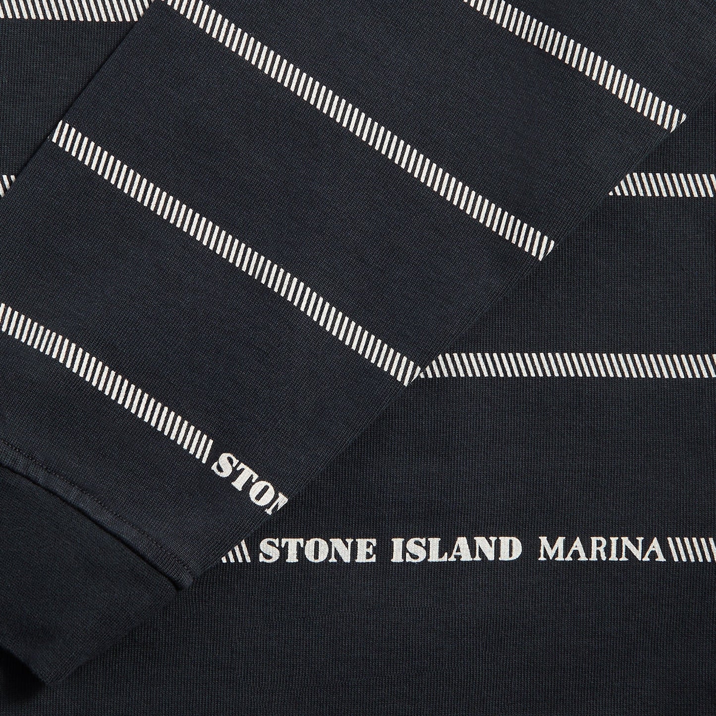 Men Kith Stone Island Combed Organic Cotton Sweatshirt - Blue Marine