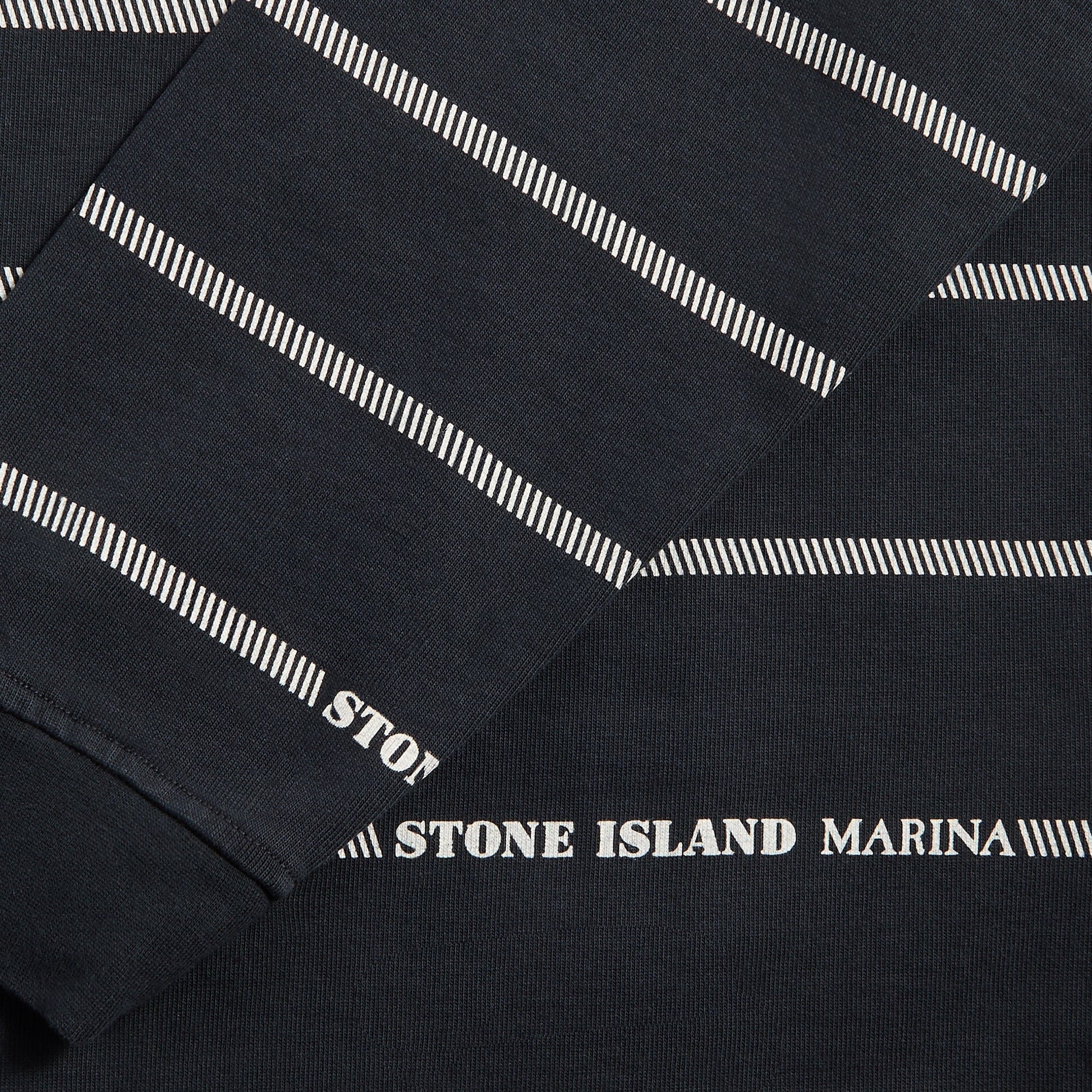 Men Kith Stone Island Combed Organic Cotton Sweatshirt - Blue Marine
