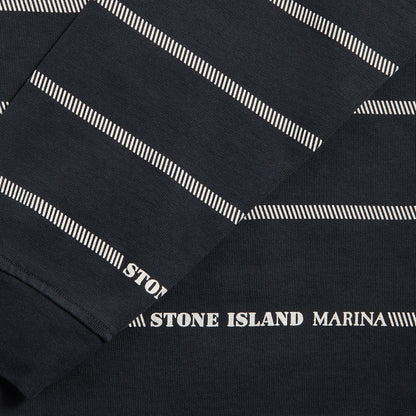 Men Kith Stone Island Combed Organic Cotton Sweatshirt - Blue Marine