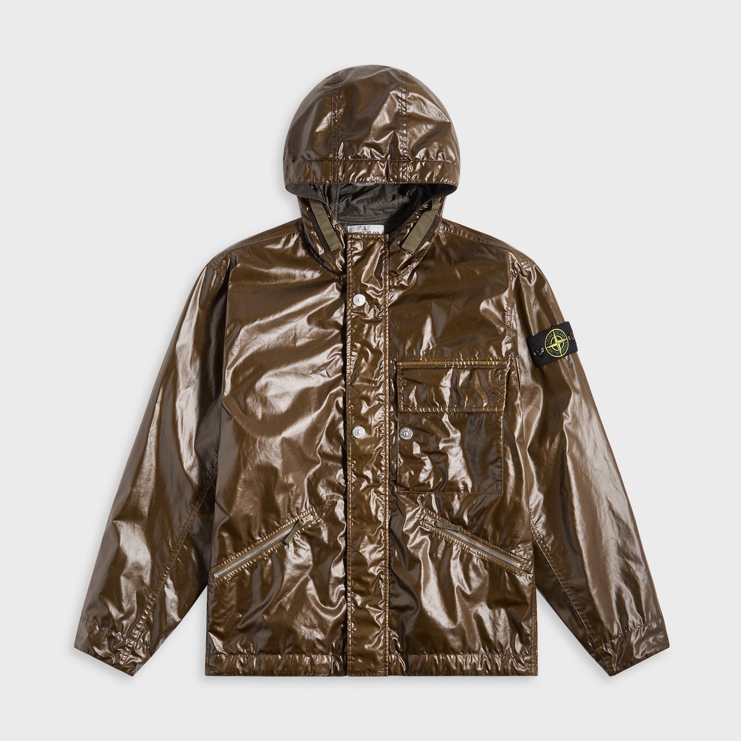 Men Kith Stone Island Mussola Gommata-Tc Garment Dyed Jacket - Antique Rose