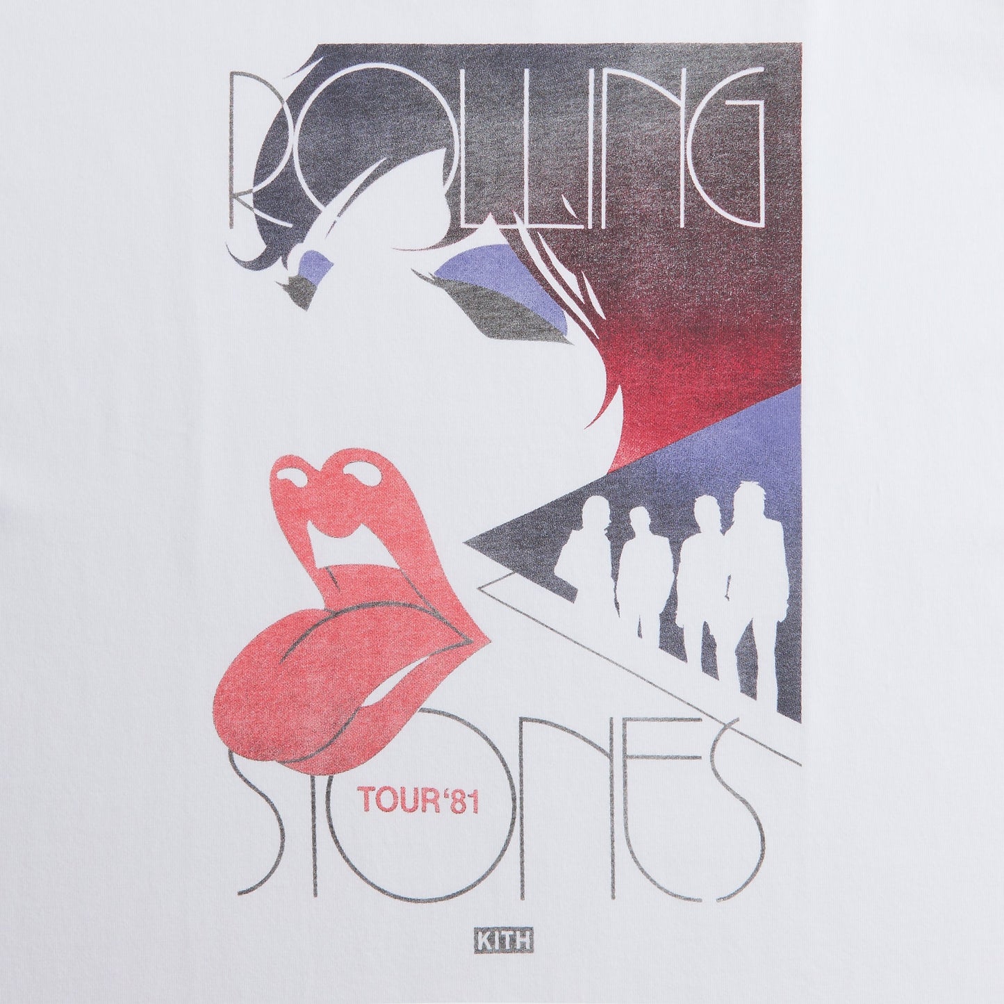 Men Kith Kith for The Rolling Stones Tour 1981 Tee - White