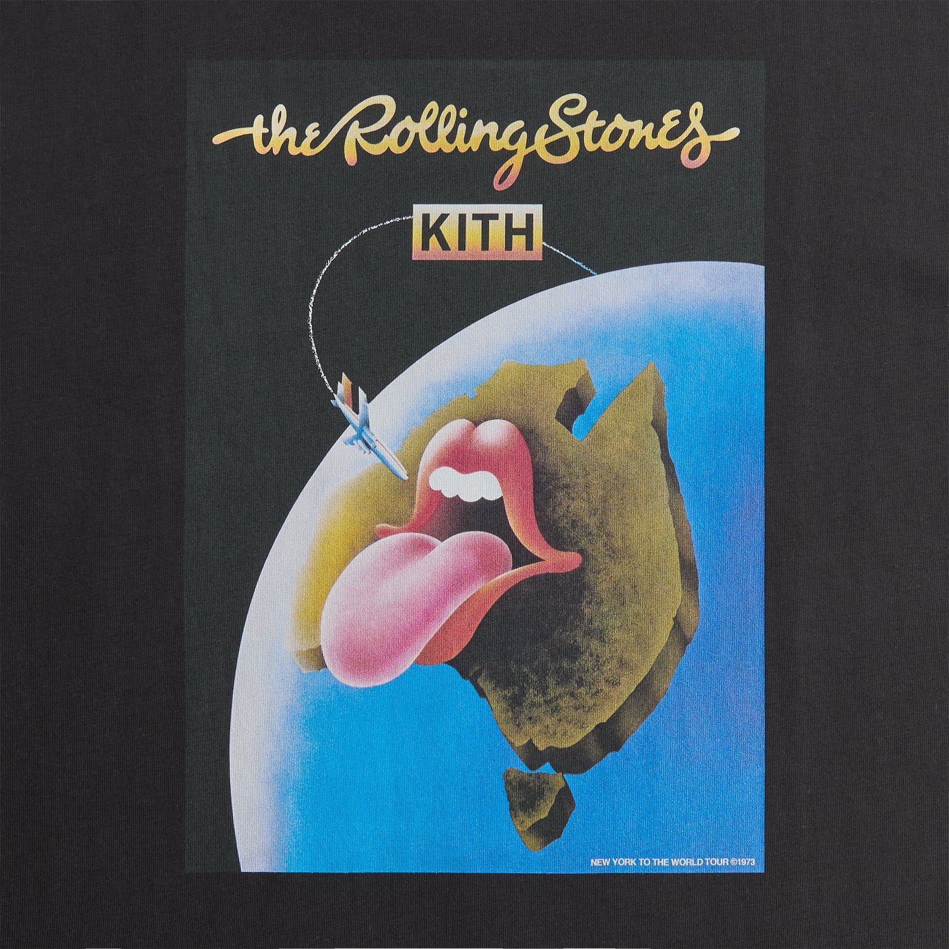 Men Kith Kith for The Rolling Stones Australia 1973 Poster Tee - Black