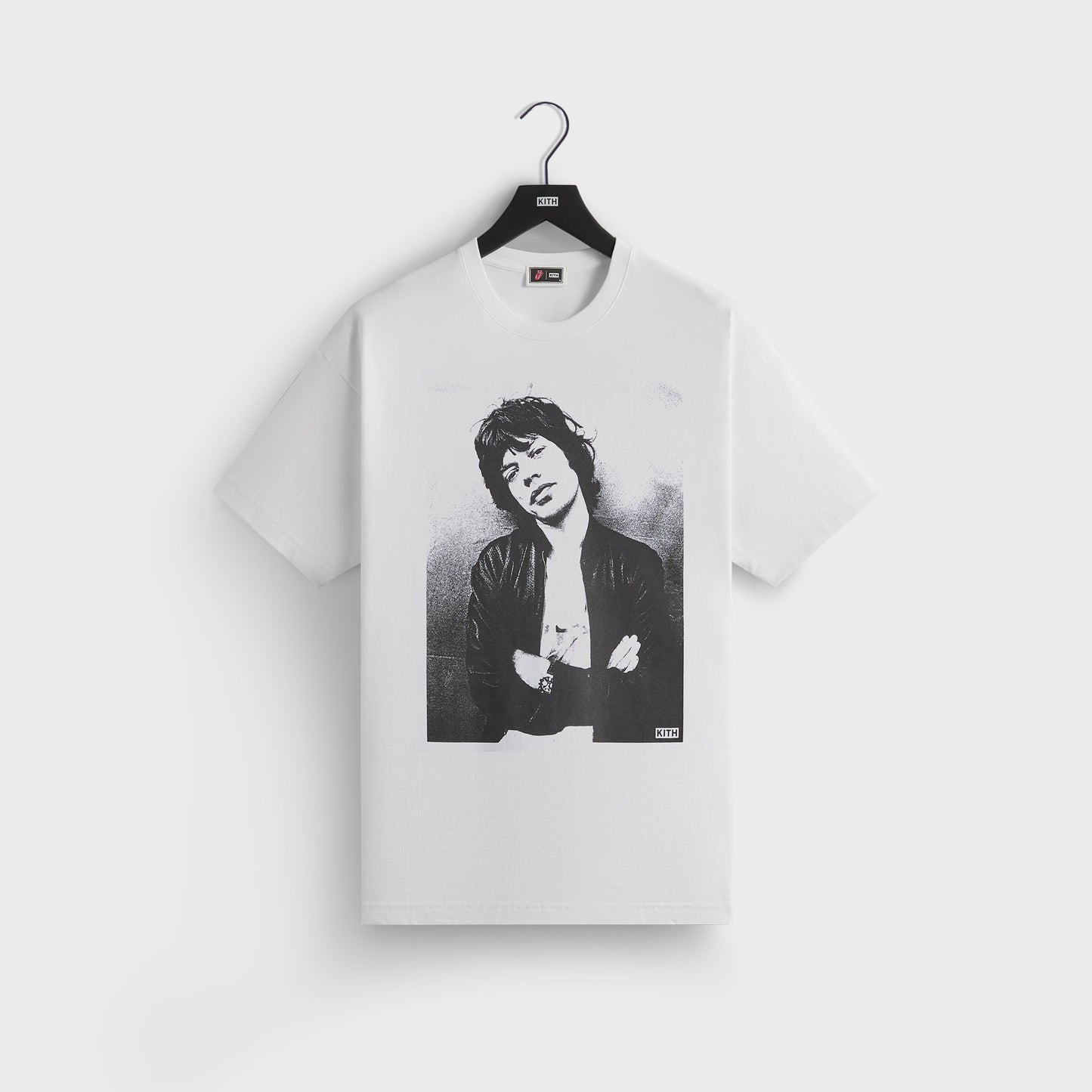 Men Kith Kith for The Rolling Stones Mick Photo Vintage Tee - White