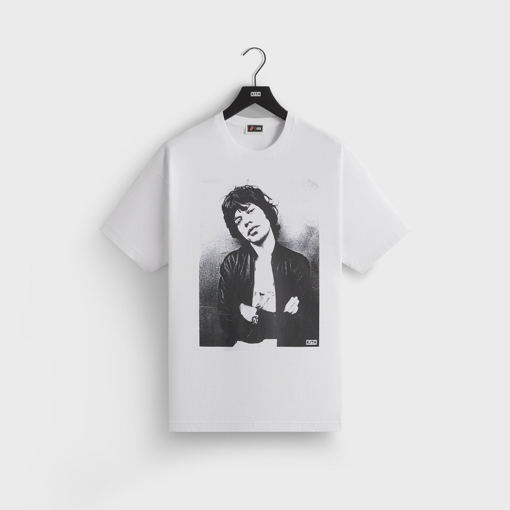 Men Kith Kith for The Rolling Stones Mick Photo Vintage Tee - White