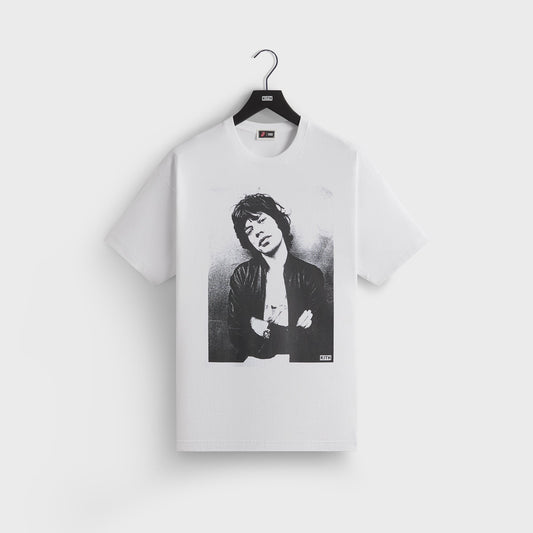 Men Kith Kith for The Rolling Stones Mick Photo Vintage Tee - White