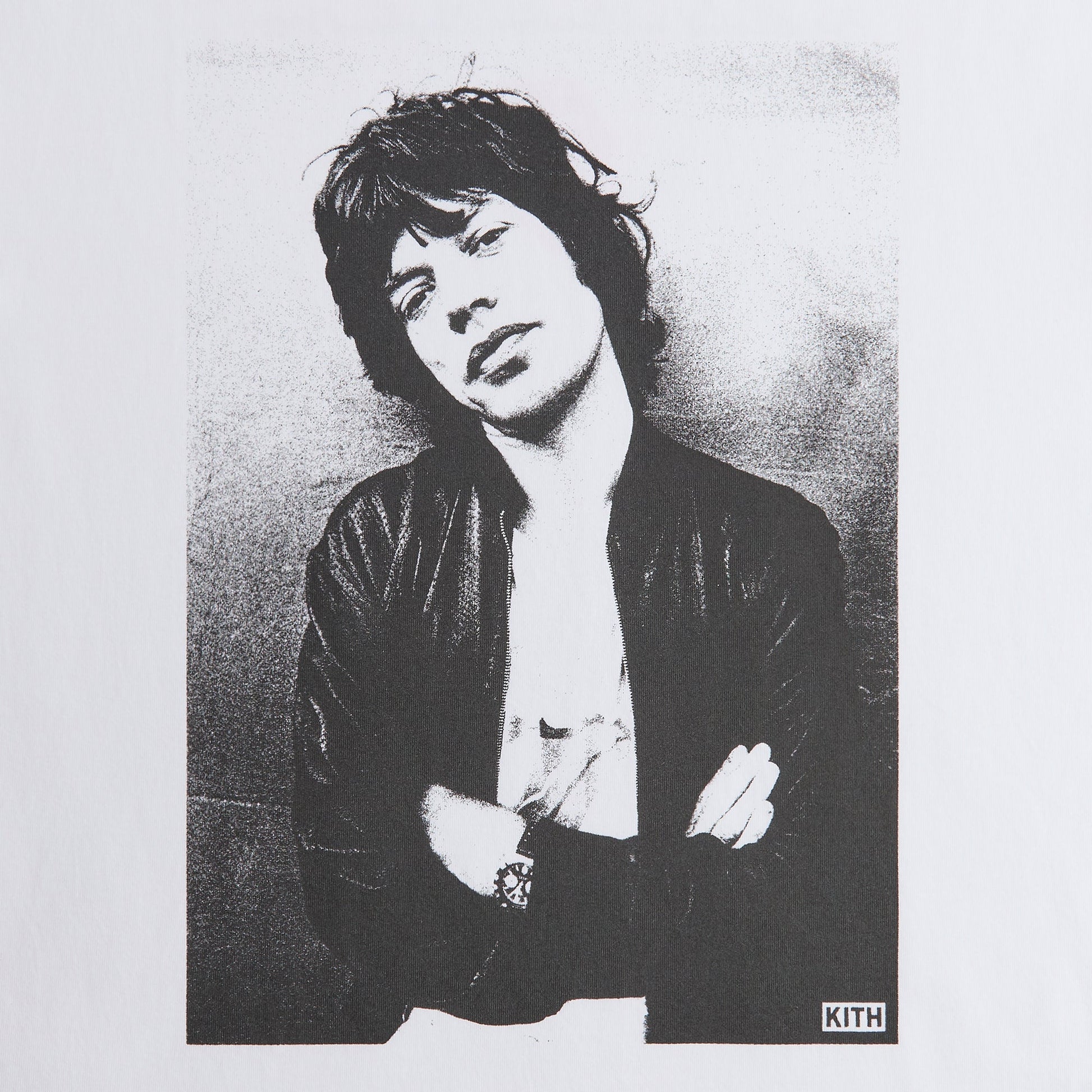 Men Kith Kith for The Rolling Stones Mick Photo Vintage Tee - White