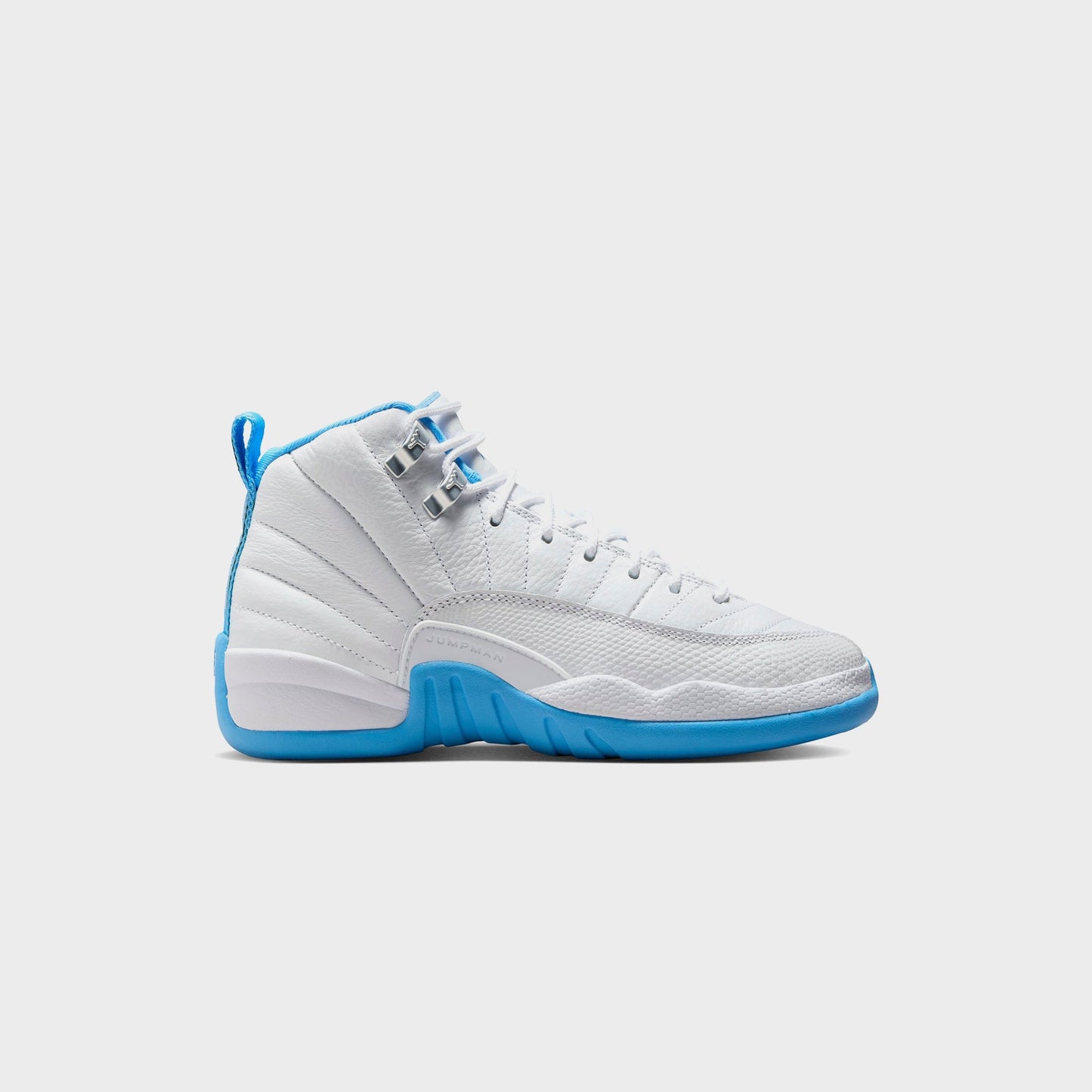 Kids Kith Jordan GS Jordan 12 Retro - White / Metallic Silver / University Blue
