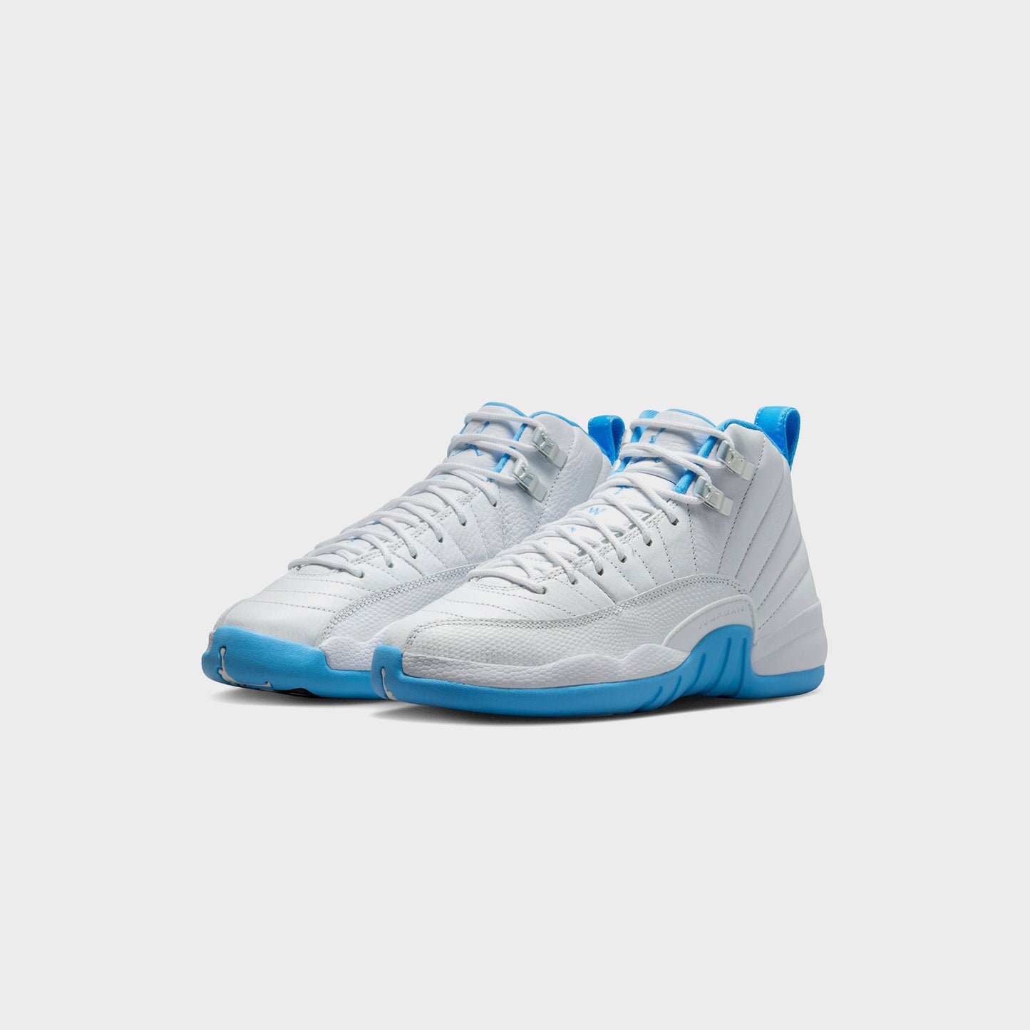 Kids Kith Jordan GS Jordan 12 Retro - White / Metallic Silver / University Blue