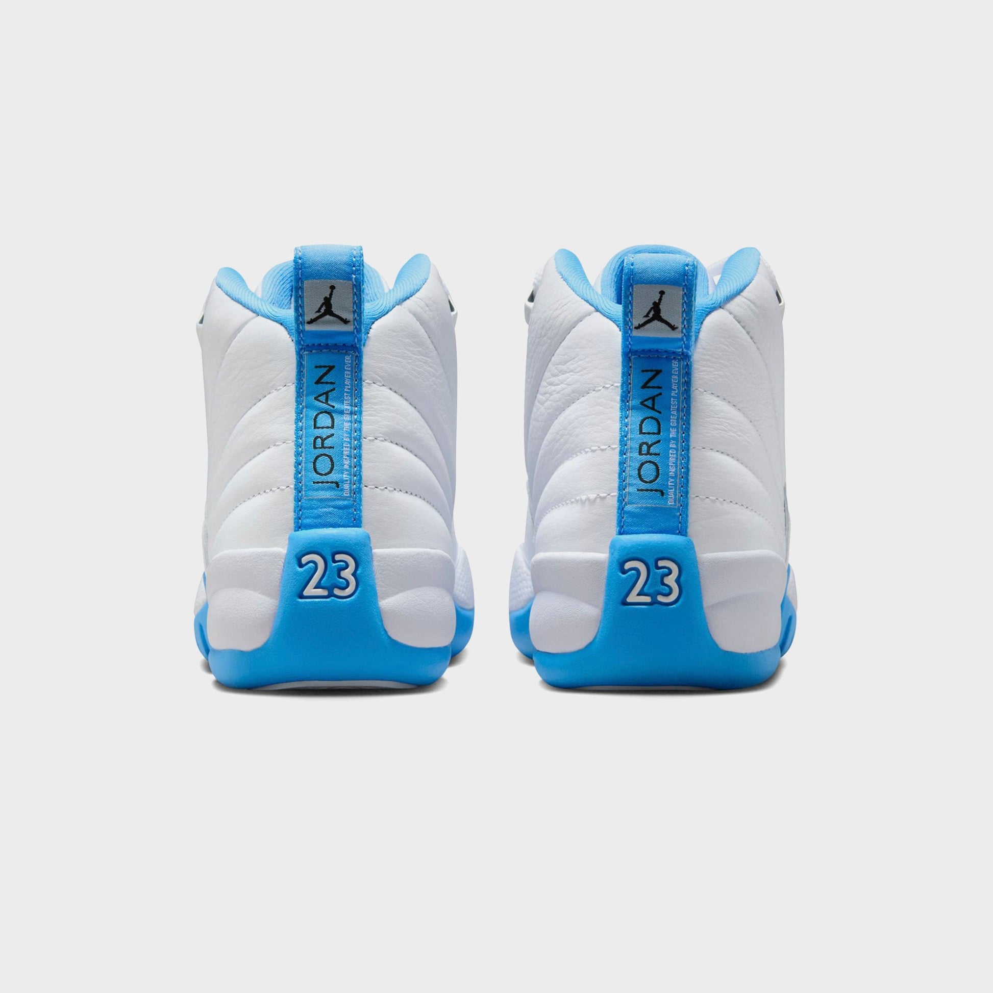 Kids Kith Jordan GS Jordan 12 Retro - White / Metallic Silver / University Blue