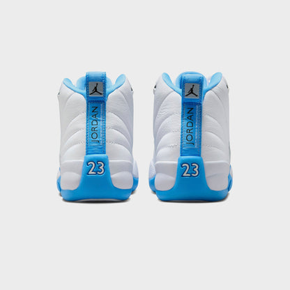 Kids Kith Jordan GS Jordan 12 Retro - White / Metallic Silver / University Blue